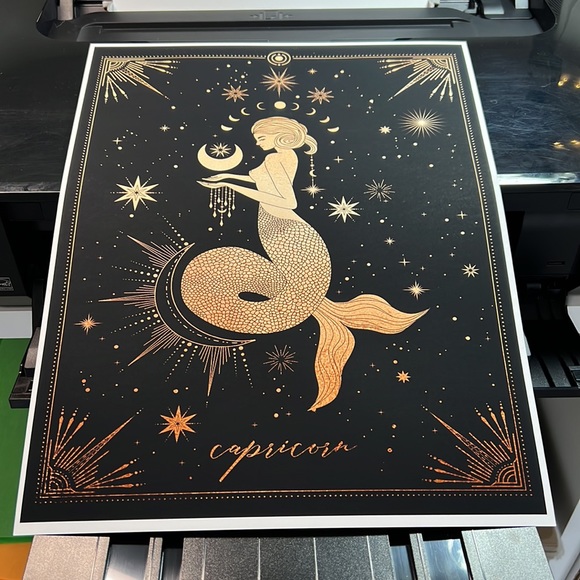 Capricorn Wall Art Celestial Zodiac Horoscope Print Poster Unframed - Picture 8 of 16